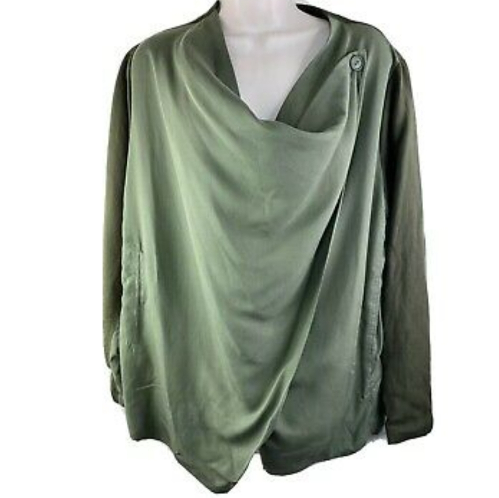 🍃Blank NYC Drape Front Blazer/ Jacket Olive Green